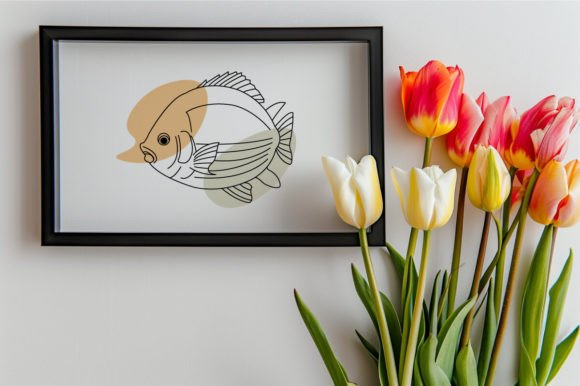 Download Fish One Line Vector Art Illustration - Line vector Collection