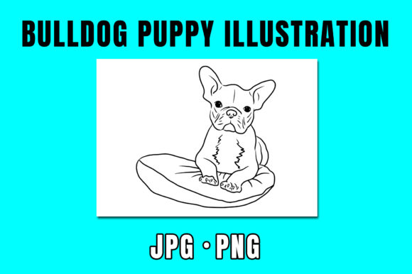 Download Bulldog Puppy - Dog Line Art Drawing - Premium Resources