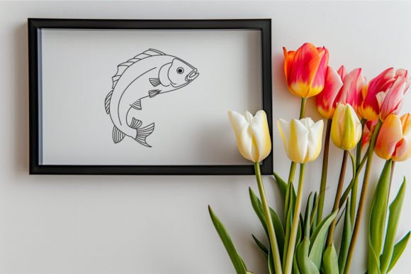 Download Fish One Line Vector Illustration - Line vector Collection