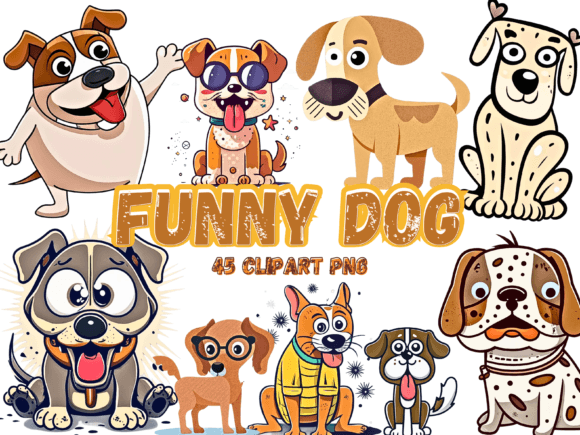 Download 45 Funny Dog Clipart Sublimation PNG - Sublimation png Collection