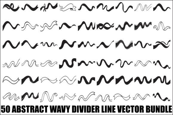 Download Wavy Divider Line Vector Bundle - Line vector Collection