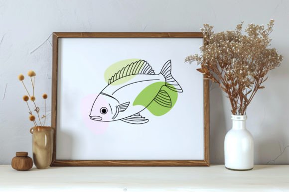 Download Fish One Line Vector Art Illustration - Line vector Collection